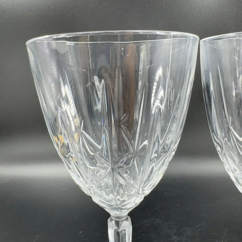 Waterford Crystal‎ Marquis Clear Sparkle Elegant Glassware Goblet Glasses 2 Set